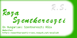 roza szentkereszti business card